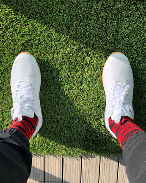 "Sunday Red Tiger" Fore East Socks