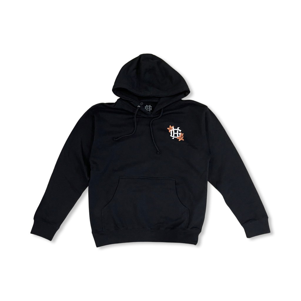 "Inspired by Tradition" Hoodie - Black/Peach Azalea