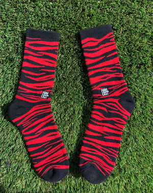 "Sunday Red Tiger" Fore East Socks